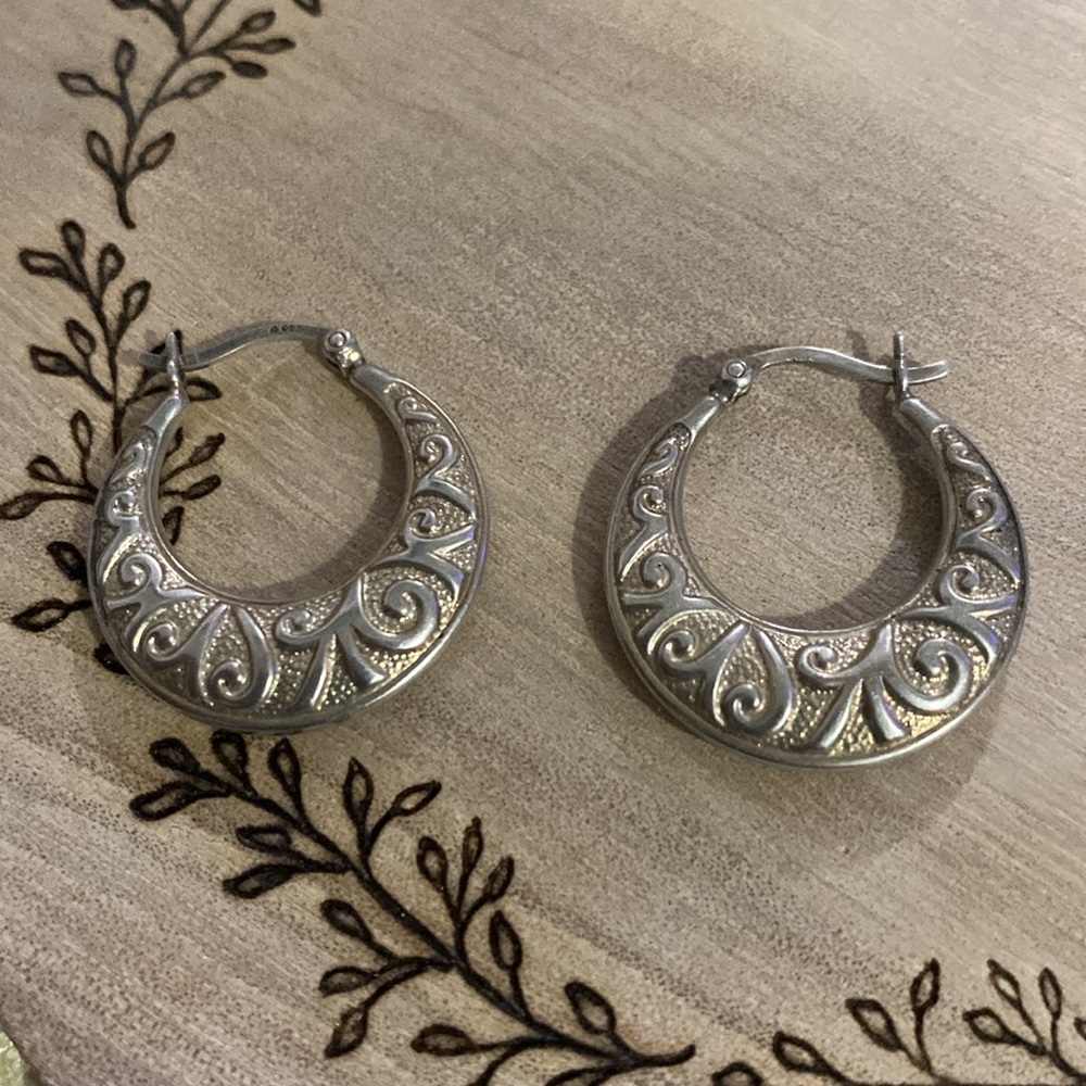 Sterling Silver Hoop Earrings